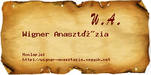 Wigner Anasztázia névjegykártya